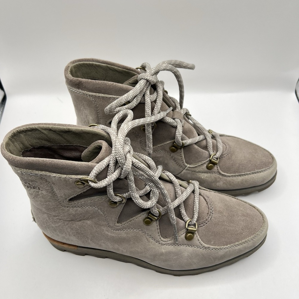Sorel Sneakchic Alpine Boot Women's 7.5 Gray Outdoor Rugged Rustic Gorpcore